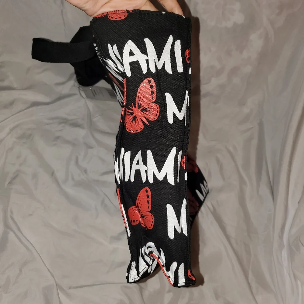 💸 5 for $20 | NWT Maran' Athah Miami Butterfly Canvas Tote Bag - Picture 7 of 16